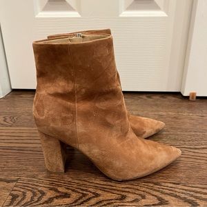 Marc Fisher LTD Tan Suede Booties